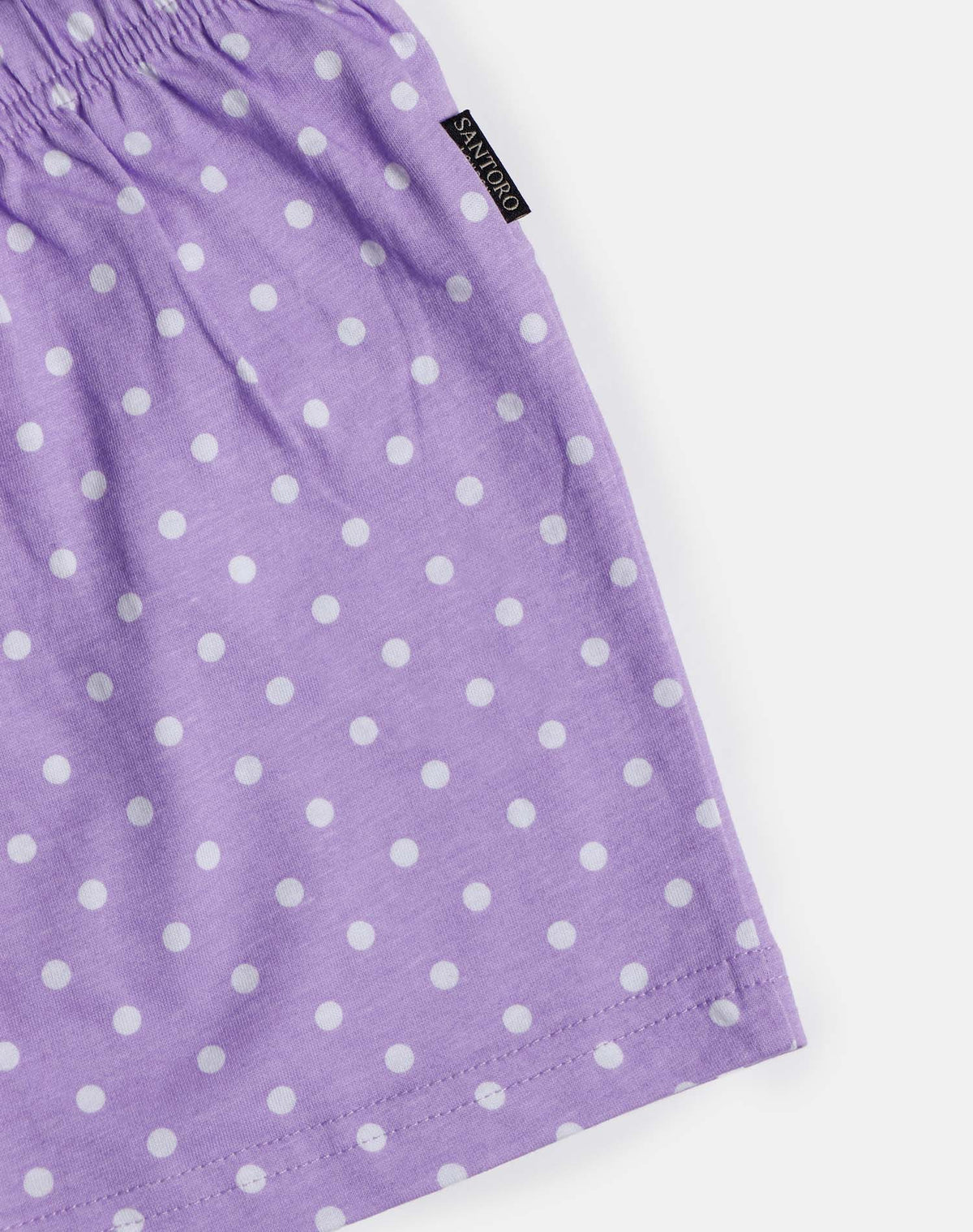 Pigiama bambina corto Santoro Gorjuss 55622 viola pois