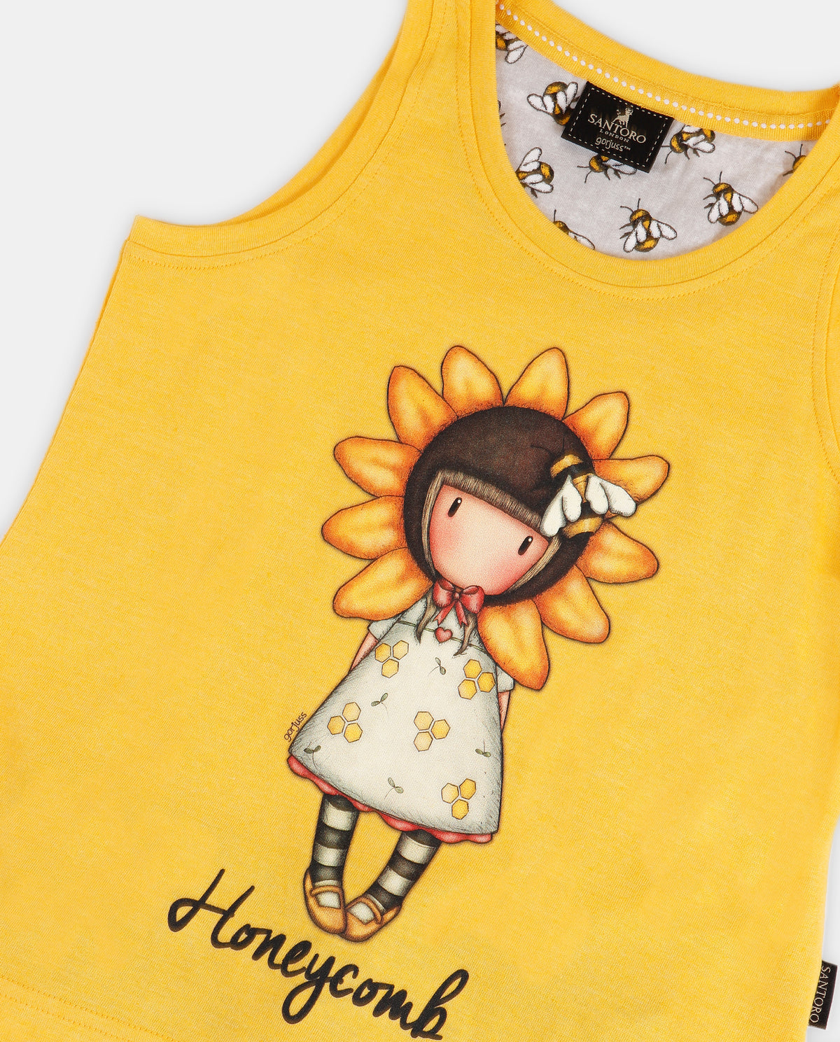 Pigiama bambina Santoro Gorjuss 55634 cotone giallo ape