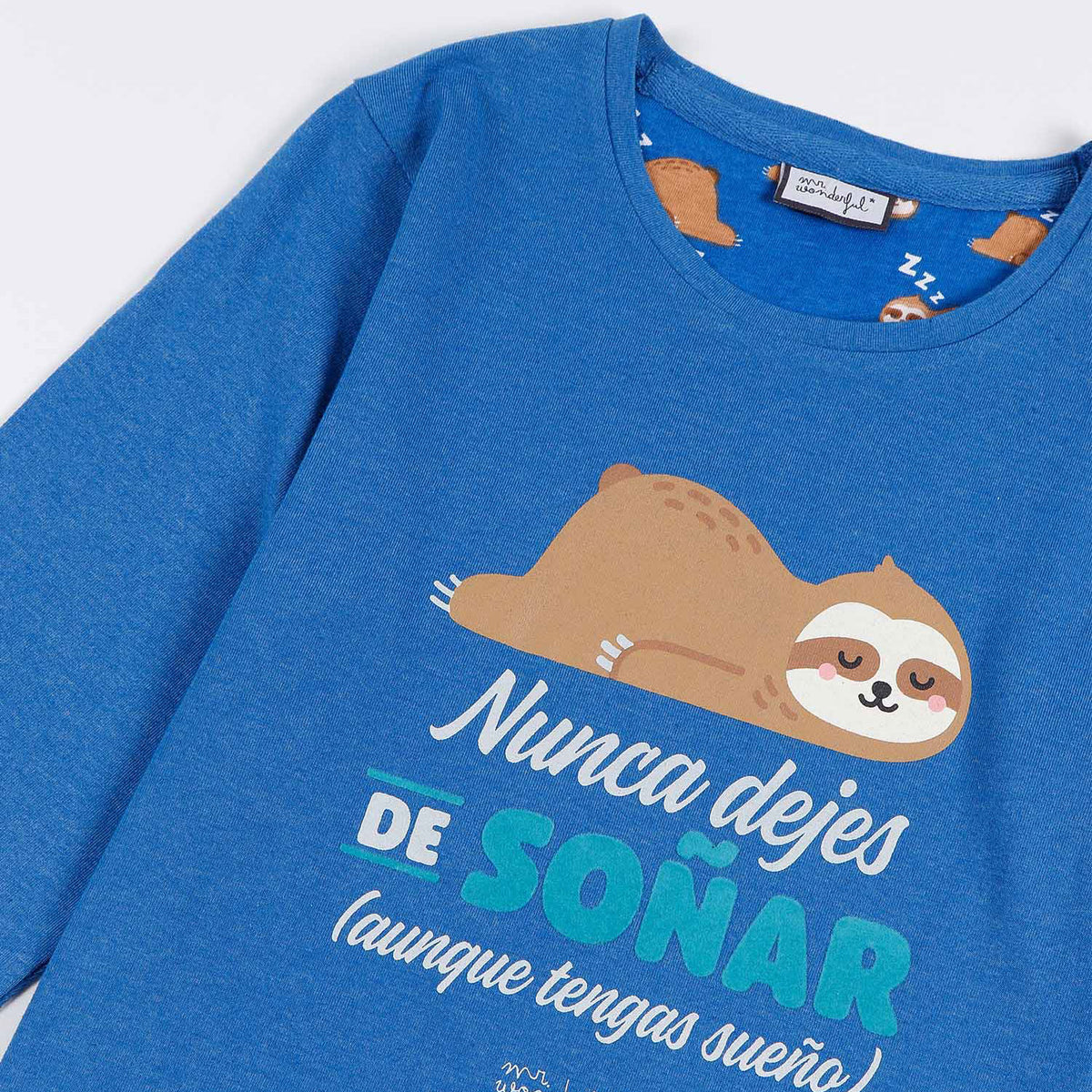 Pigiama bimba caldo cotone Mr. Wonderful 55745 con orso