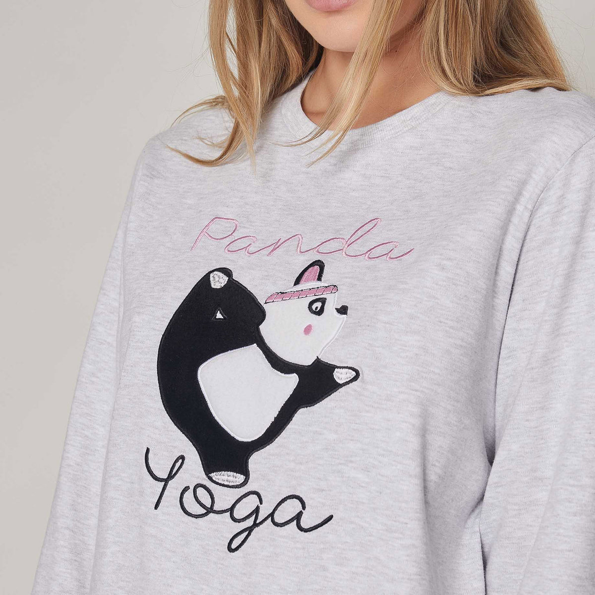 Pigiama donna cotone interlock panda Admas 55805