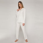 Pigiama donna grigio sfumato morbido modal Admas 55820