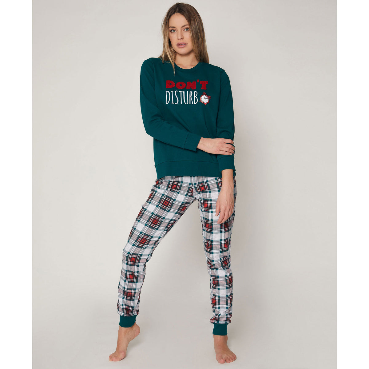 Pigiama donna verde sveglia Admas 55858