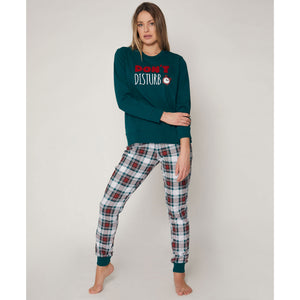 Pigiama donna verde sveglia Admas 55858