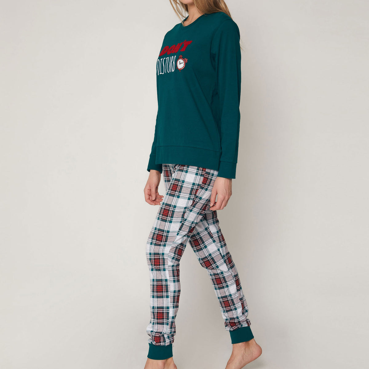 Pigiama donna verde sveglia Admas 55858
