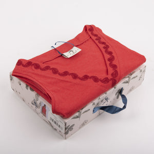  Pigiama donna canotta corto estivo Admas 55927 cotone rosso