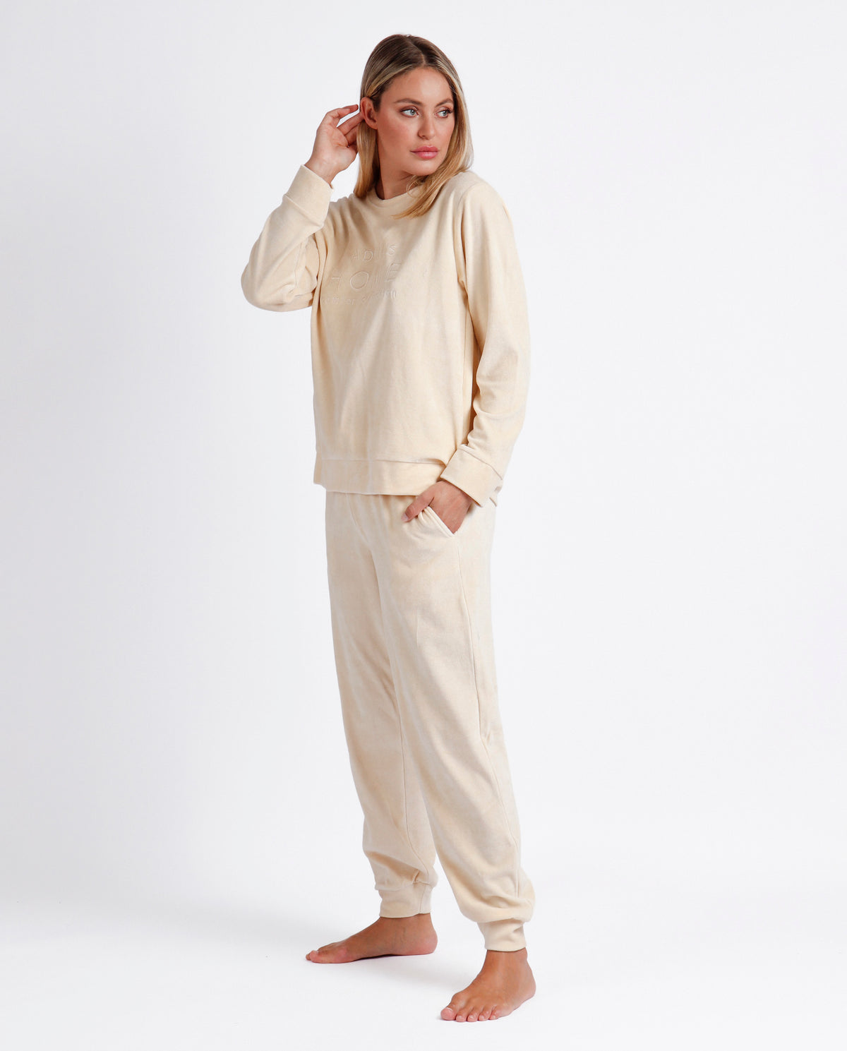 Pigiama donna invernale in vellutino Admas 56192