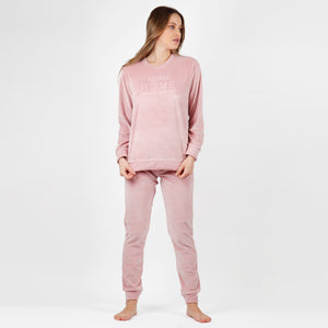 Pigiama donna invernale in vellutino Admas 56192