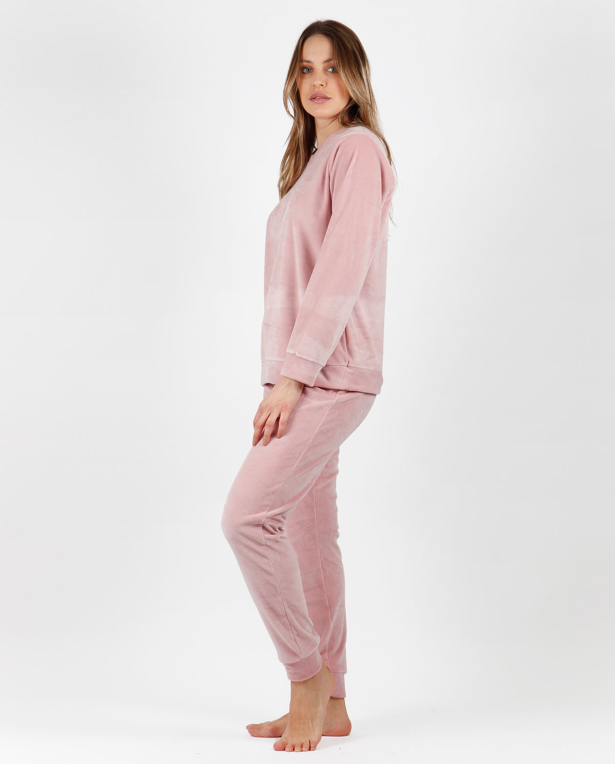 Pigiama donna invernale in vellutino Admas 56192