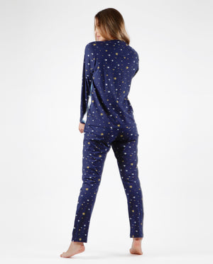 Pigiama donna invernale Santoro Gorjuss 56608 caldo cotone