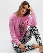 Pigiama donna Santoro Gorjuss 56609 caldo cotone maculato