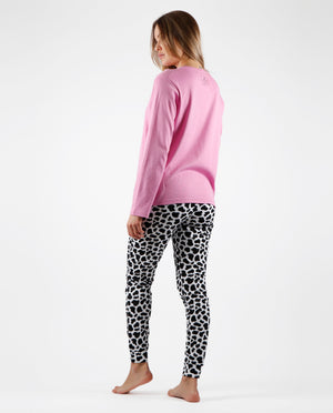 Pigiama donna Santoro Gorjuss 56609 caldo cotone maculato