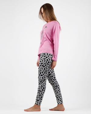 Pigiama donna Santoro Gorjuss 56609 caldo cotone maculato