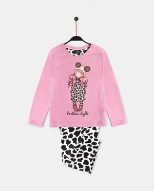 Pigiama bambina invernale Santoro Gorjuss 56626 caldo cotone