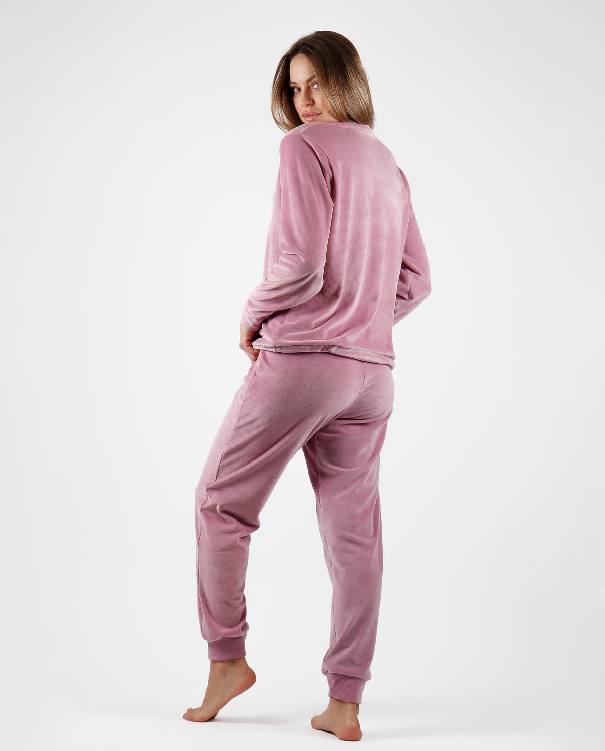 Pigiama donna Disney 56975 MInnie invernale in velluto