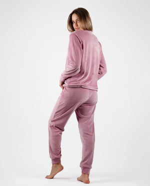 Pigiama donna Disney 56975 MInnie invernale in velluto