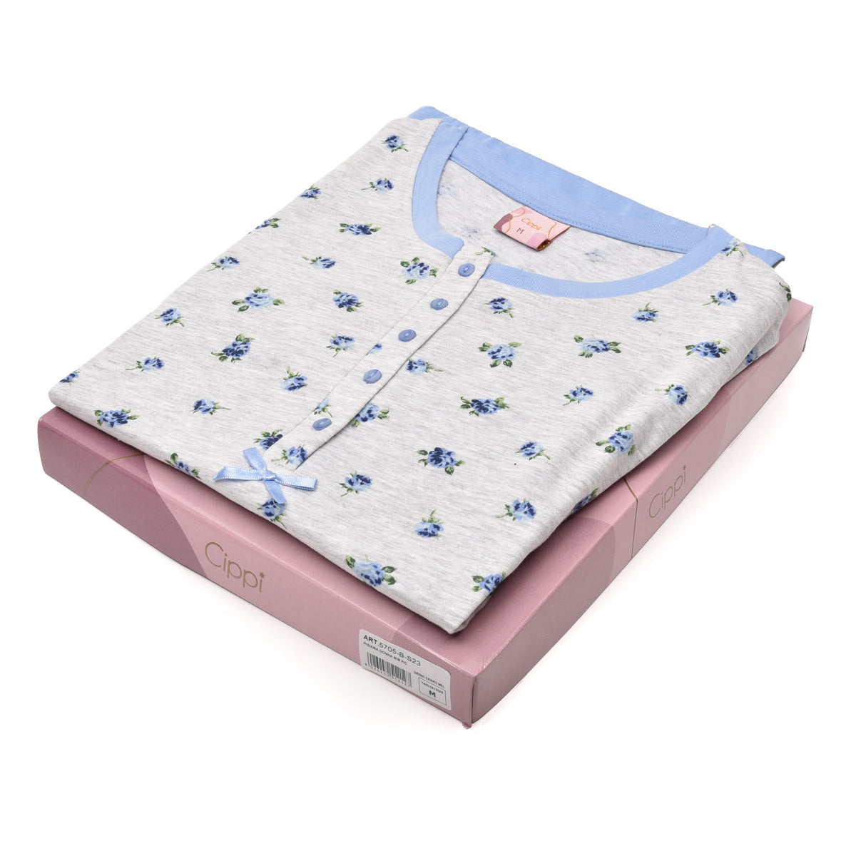 Pigiama donna estivo corto Cippi 5705 cotone
