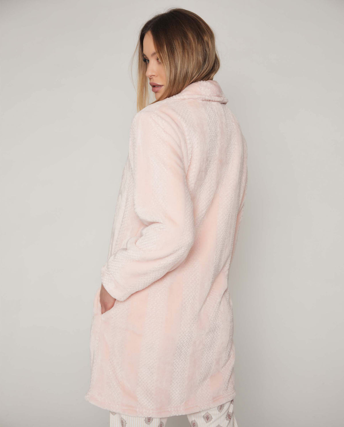 Giacca camera donna Admas 57414 aperta pile coral