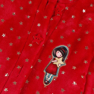 Giacca camera bimba Santoro Gorjuss 57422 pile sherpa con stelline