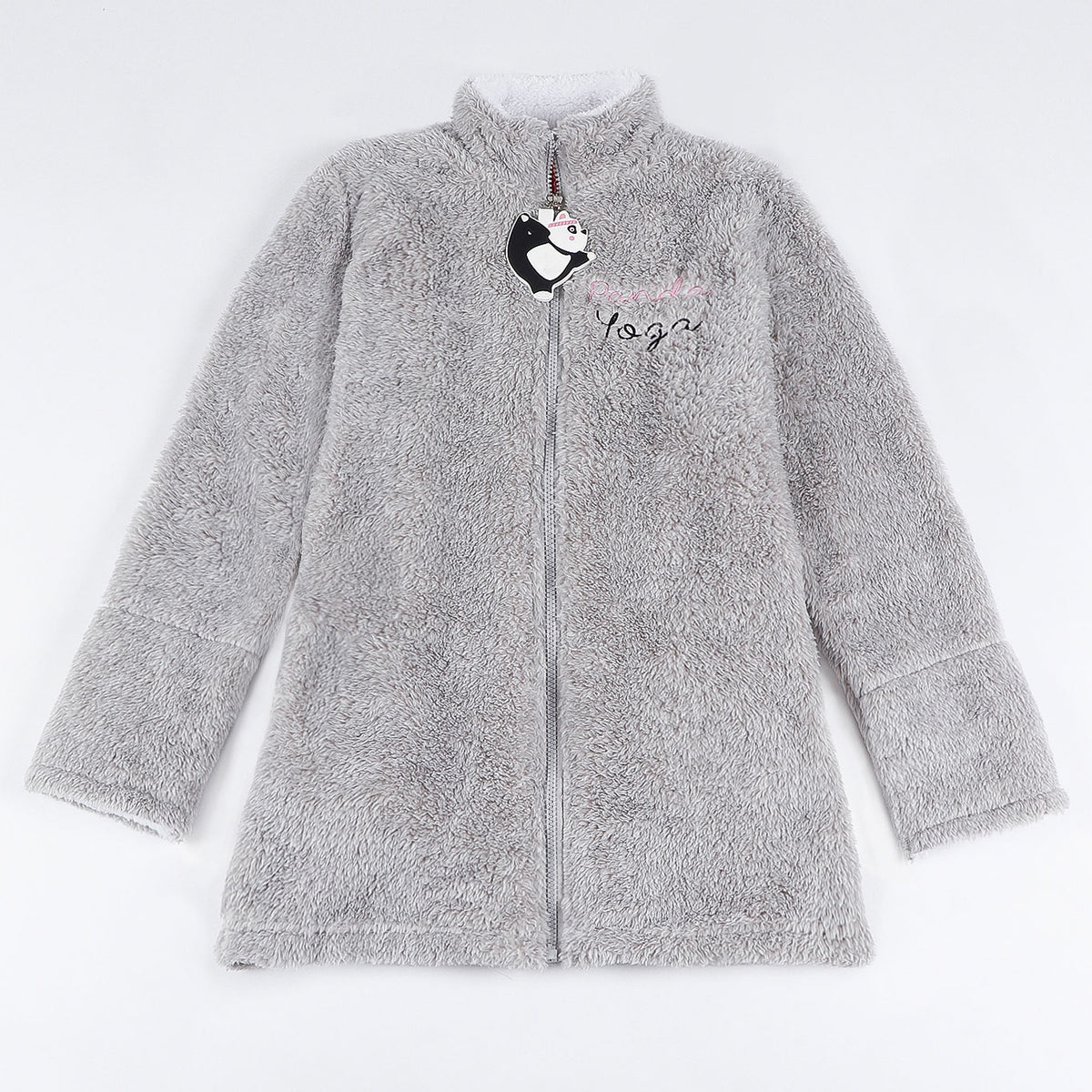Vestaglia bimba Admas 57435 invernale con zip grigia