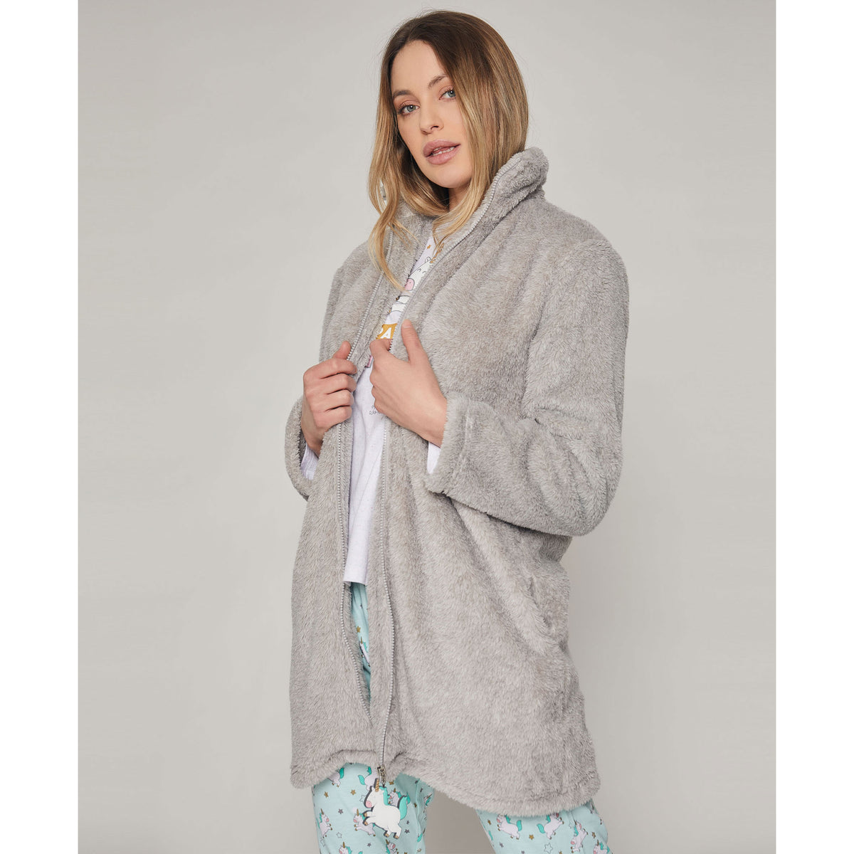 Giacca camera donna aperta in coral grigio Mr. Wonderful 57451