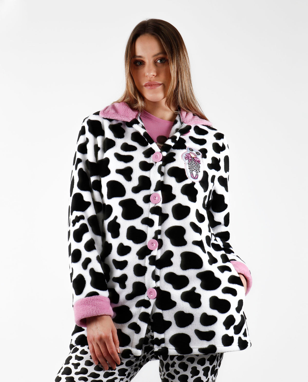 Vestaglia donna invernale Santoro Gorjuss 57505 pile coral
