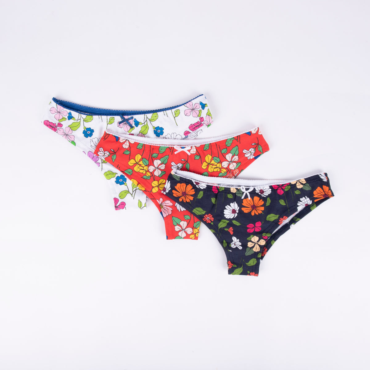 Brasiliano donna jadea 6036 vita bassa floreale 3 pezzi