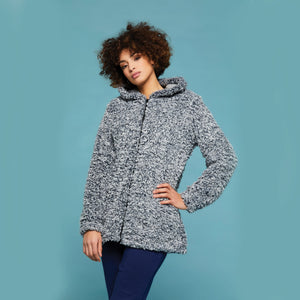 Giacca donna invernale Cippi 6043 coral pile grigio