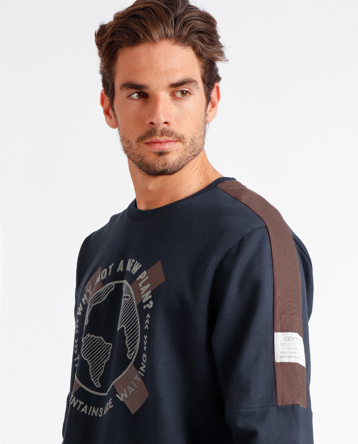 Pigiama sportivo uomo in cotone felpato New Plan Admas 60458