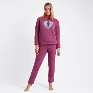 Pigiama donna Santoro Gorjuss 60788 pile sherpa