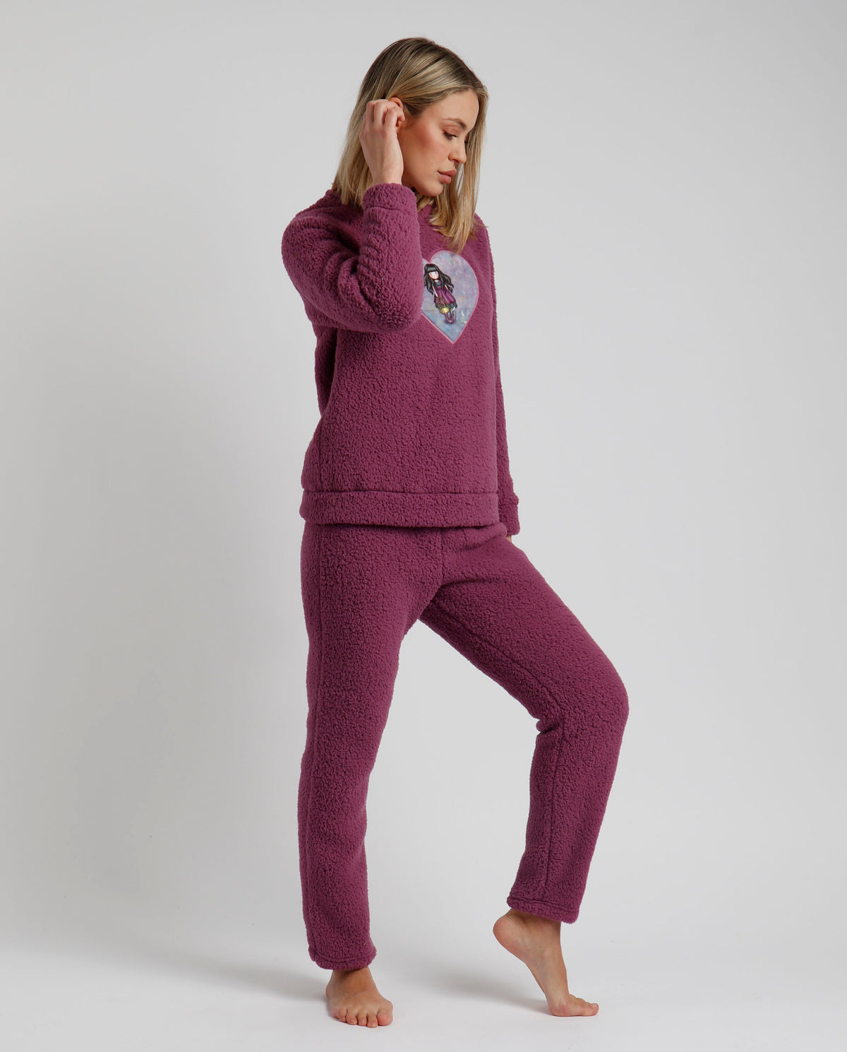 Pigiama donna Santoro Gorjuss 60788 pile sherpa