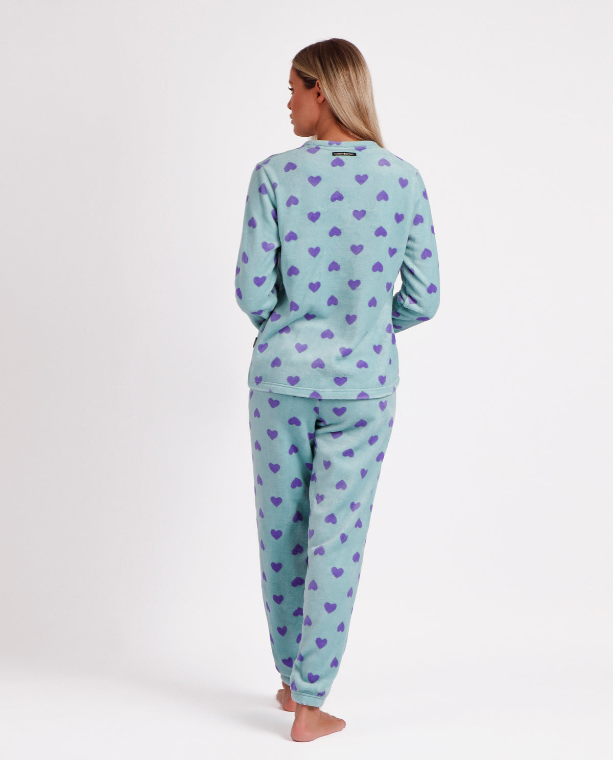 Pigiama donna Santoro Gorjuss 60796 caldo pile cuori