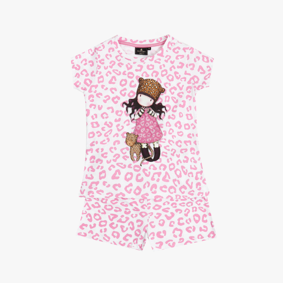 Pigiama bambina Santoro Gorjuss 60825 corto 100% cotone