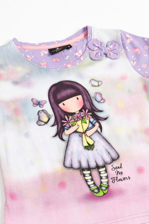 Pigiama bambina Santoro Gorjuss 60830 100% cotone malva