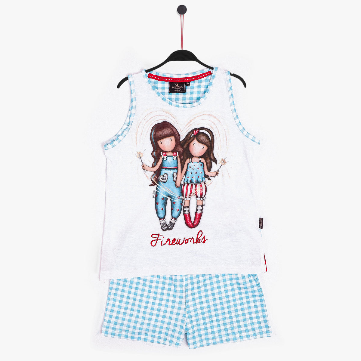 Pigiama bambina Santoro Gorjuss 60833 cotone turchese