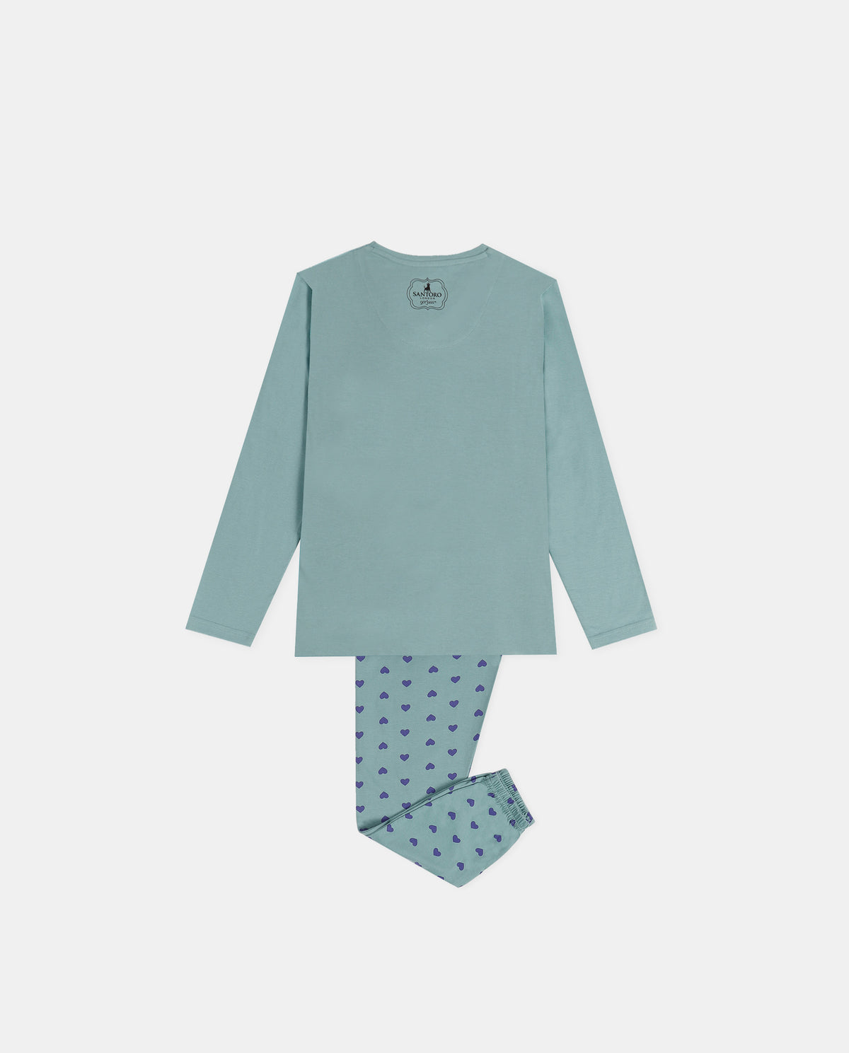 Pigiama bambina Santoro Gorjuss 60842 caldo cotone avio