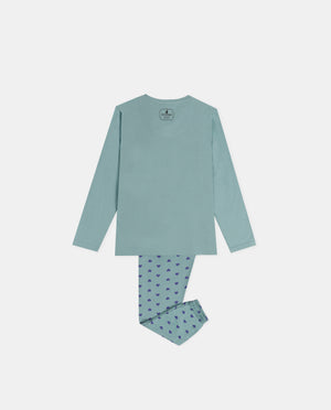 Pigiama bambina Santoro Gorjuss 60842 caldo cotone avio