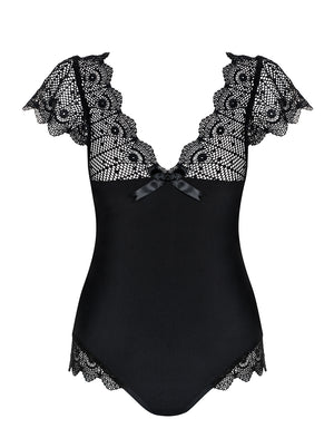 Sexy body con manica Obsessive Moketta Teddy nero 
