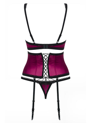 Sexy set reggiseno reggiseno reggicalze e perizoma 861-seg-5