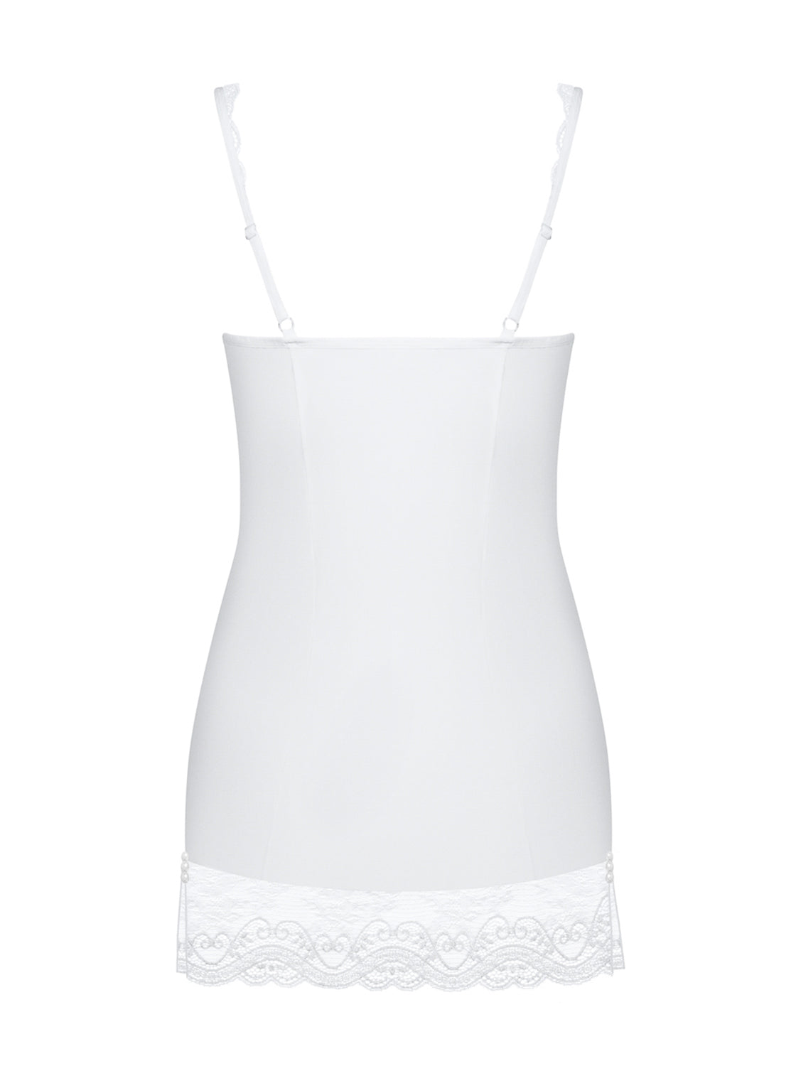 Sexy sottoveste + perizoma Obsessive miamor chemise e thong bianco sposa