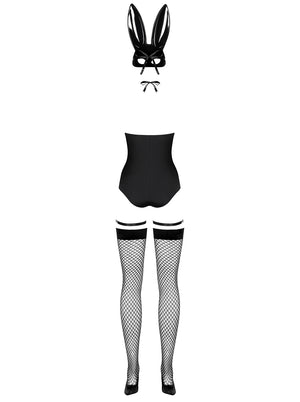Sexy costume da coniglietta Obsessive Bunny nero