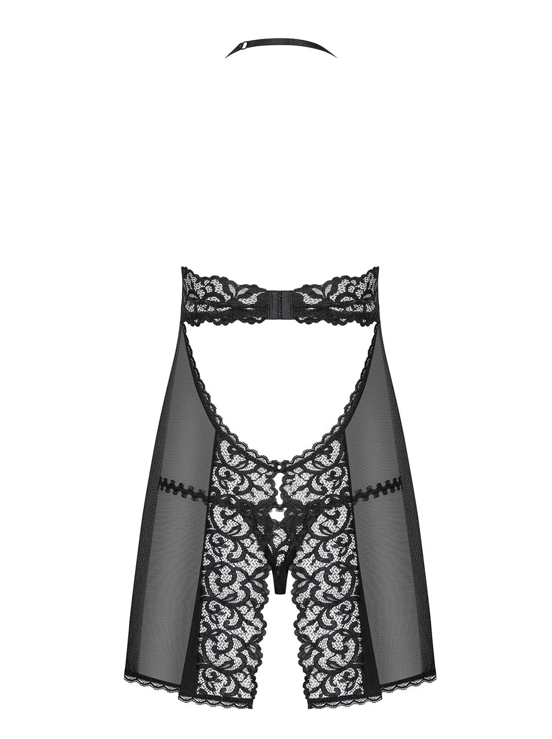 Sexy babydoll + perizoma pizzo e perle Obsessive Joylace
