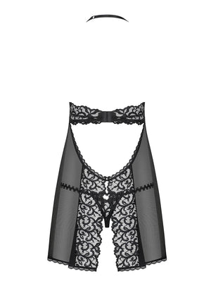 Sexy babydoll + perizoma pizzo e perle Obsessive Joylace