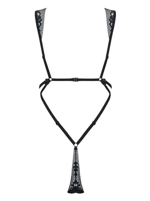Sexy body Obsessive Figurea Teddy in pizzo nero