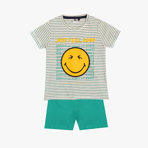 Pigiama bambino Smiley 60998 rigato 100% cotone