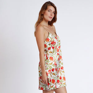 Camicia da notte raso fantasia Admas Garden 61219