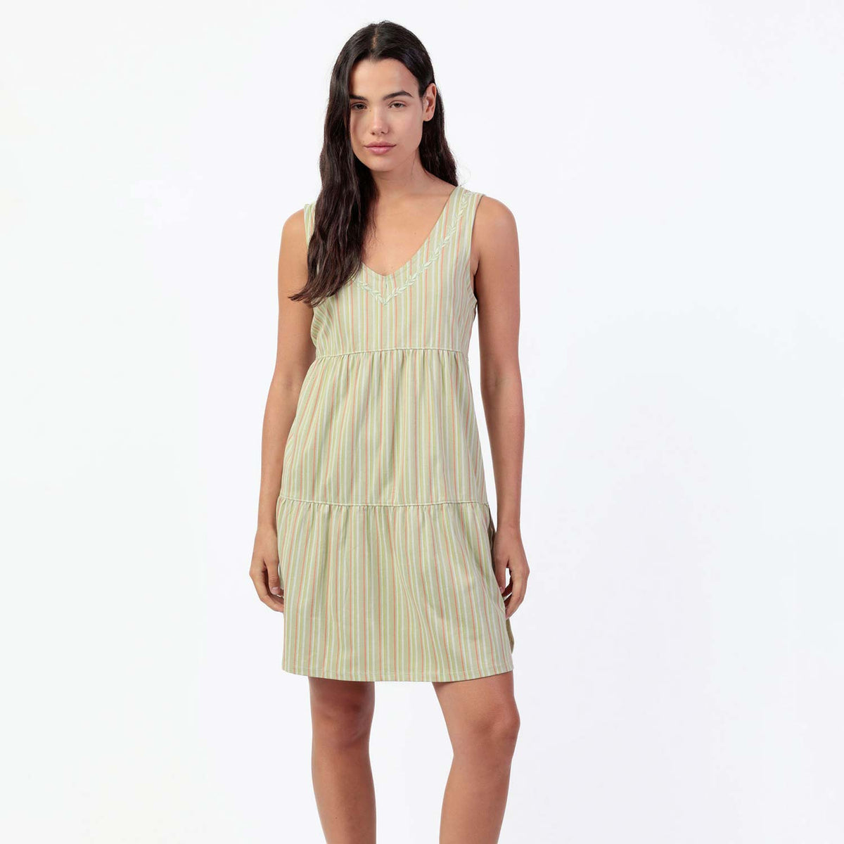 Abitino scollo a V con balze Admas 61471