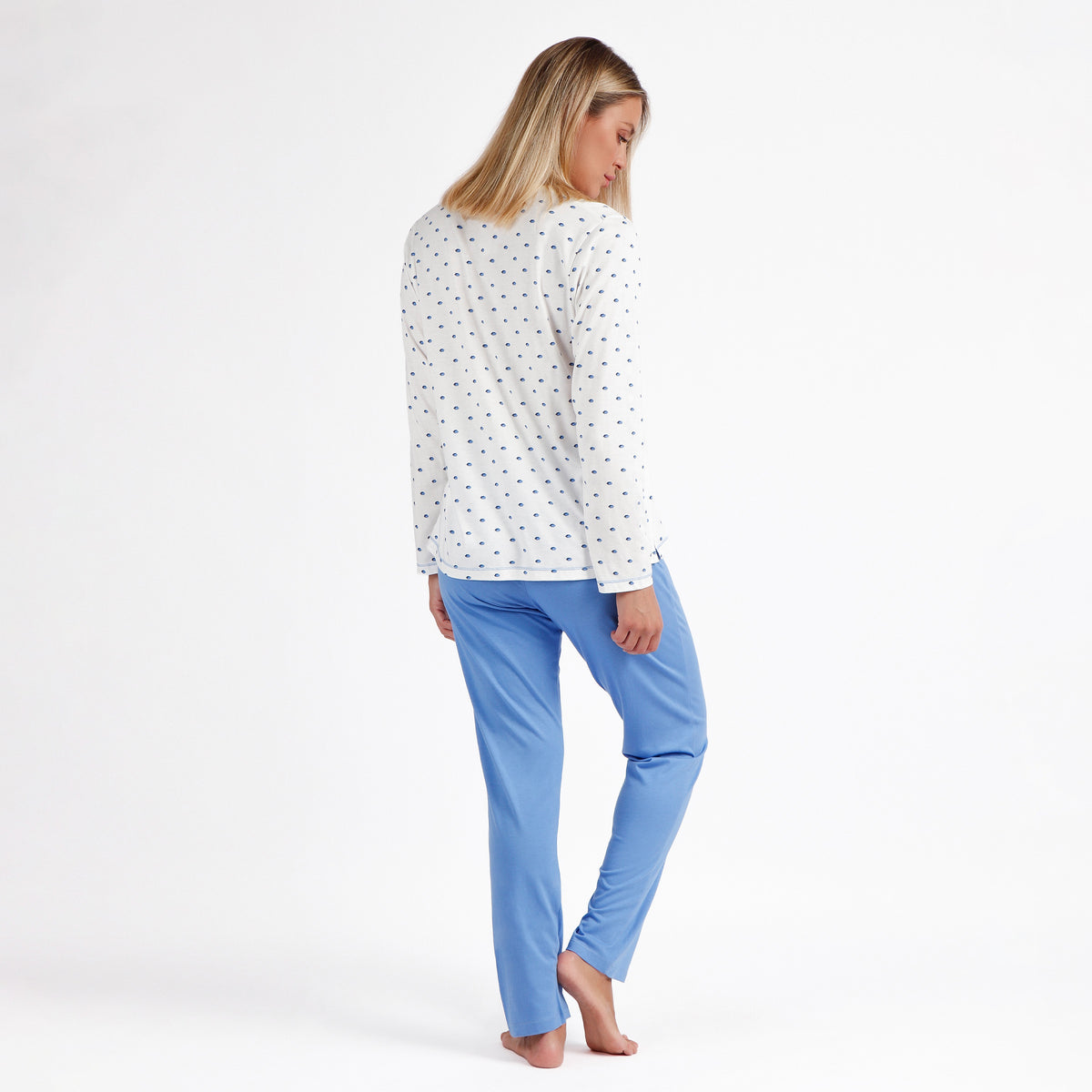 Pigiama lungo donna cotone Admas 62038