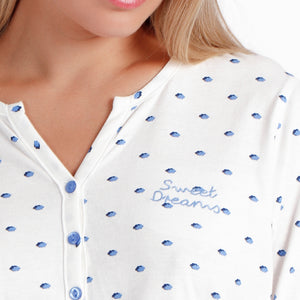 Pigiama lungo donna cotone Admas 62038
