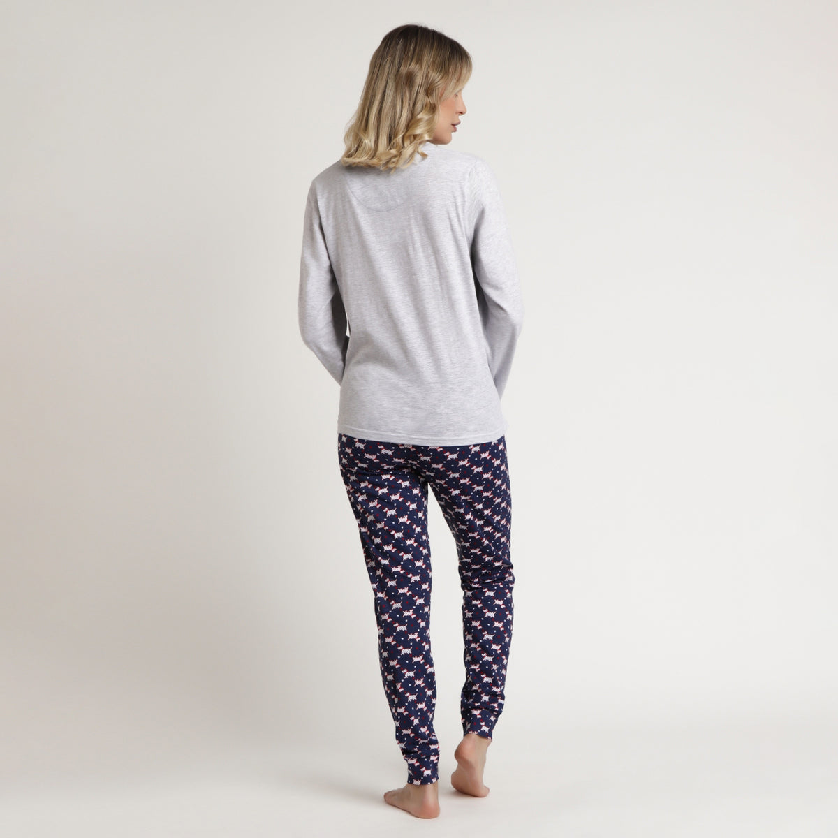 Pigiama donna cotone leggero cuori Admas 62078