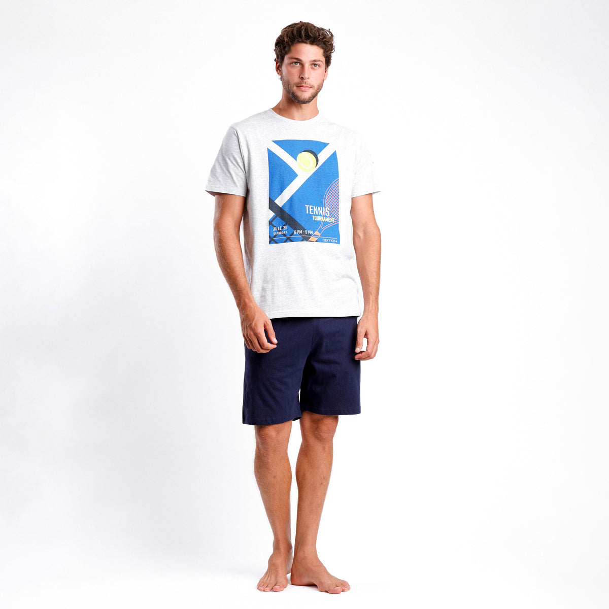 Pigiama uomo estivo Admas 62100 cotone tennis